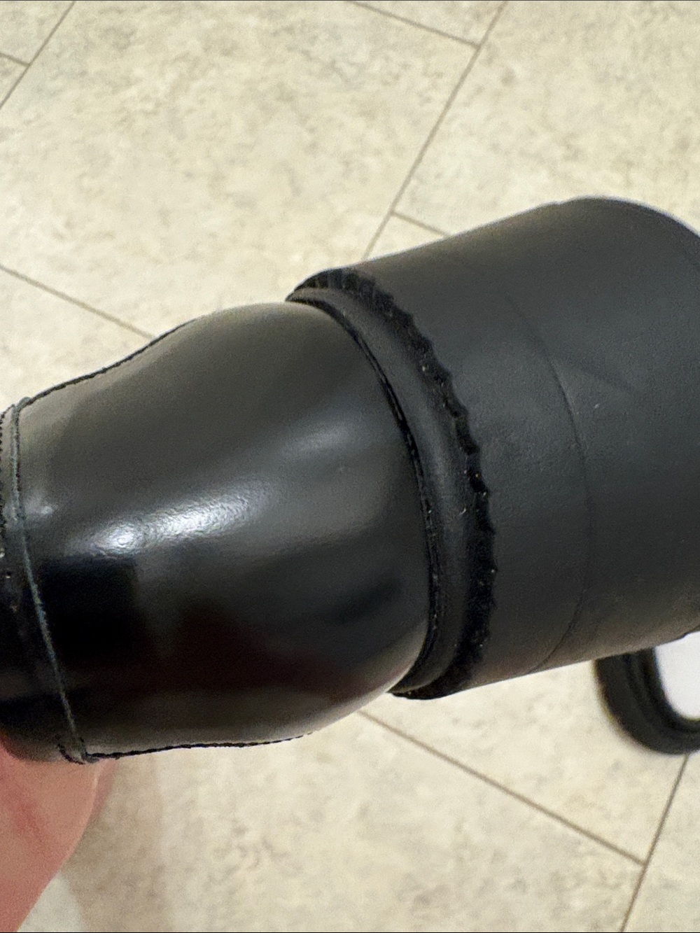 Coach Black & White Leather Chunky Loafers NWOT - Picture 9 of 11